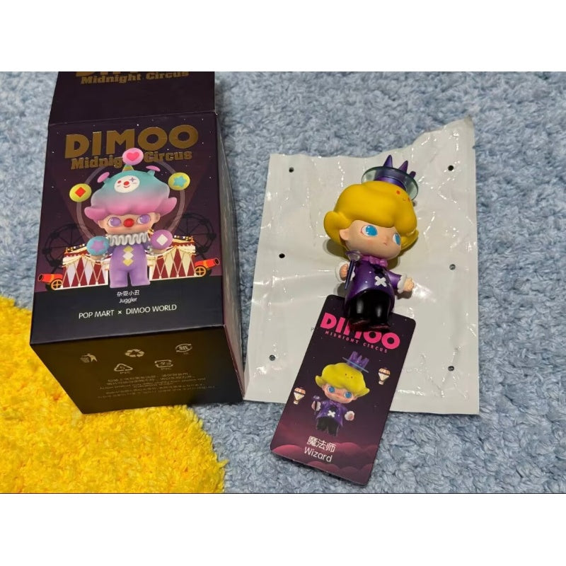 DIMOO Midnight Circus Series Wizard Plush Toy - Cute Collectible Stuffed Animal for Kids & Adults - Perfect for Bedroom Decor, Gift Giving, and Circus-Themed Parties