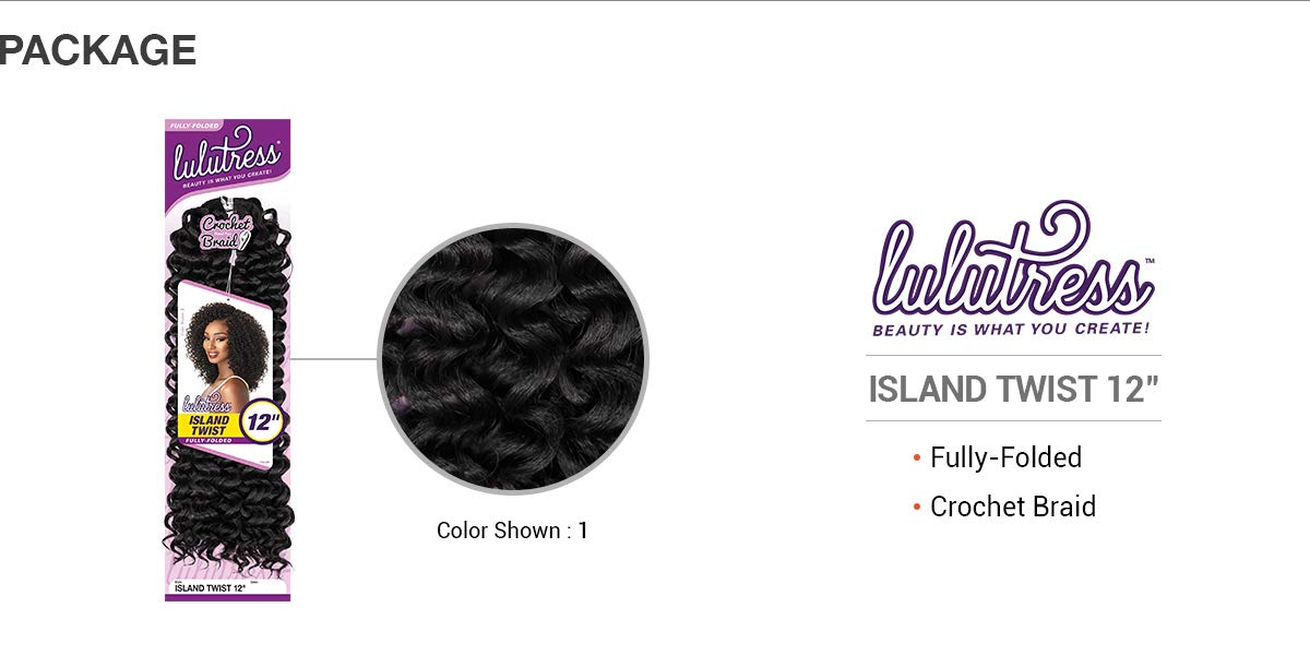 Sensationnel Lulutress Synthetic Crochet Braiding Hair - Island Twist 12