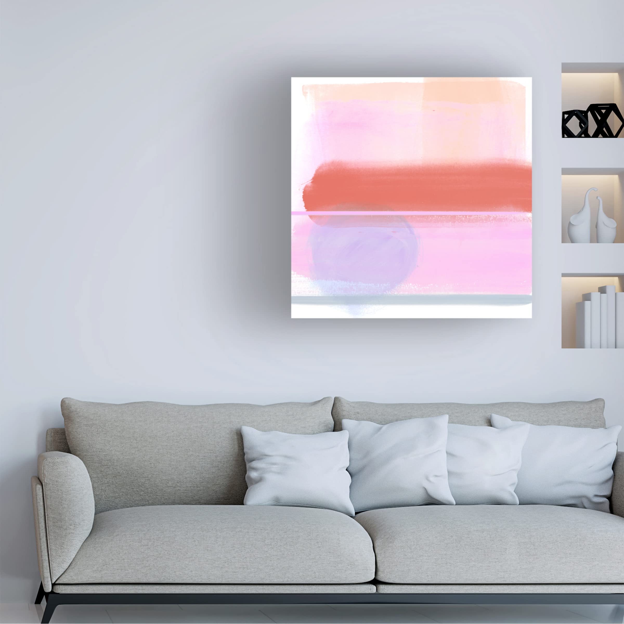Jennifer Paxton Parker 'Translucent Madras IV' Canvas Wall Art Print - Modern Abstract Painting for Living Room, Bedroom & Office Decor