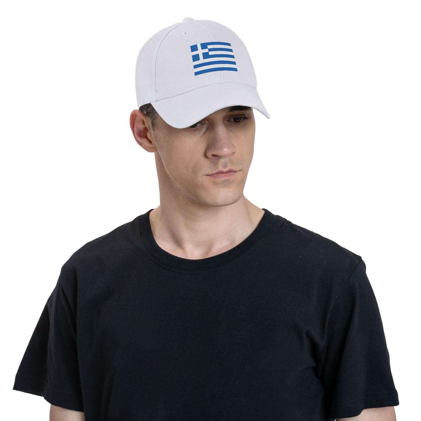 Greek Flag Baseball Cap for Men & Women - Adjustable Dad Hat with Classic Design - Perfect for Golf, Outdoor Sports & Patriotic Events
