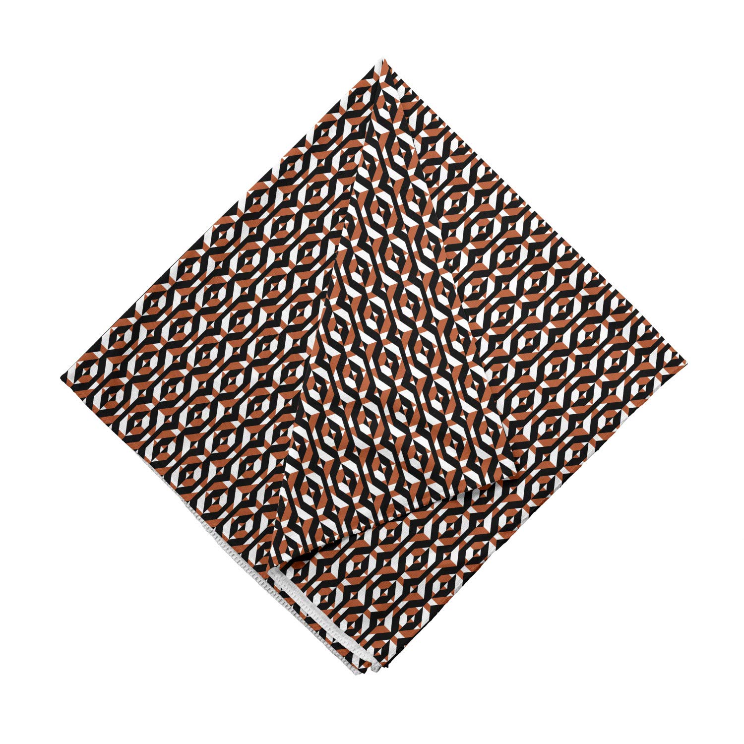 Ambesonne Glitch Bandana - Retro Geometric Pattern Unisex Head & Neck Scarf for Men & Women - Perfect for Music Festivals, Outdoor Adventures & Fashion Accessories