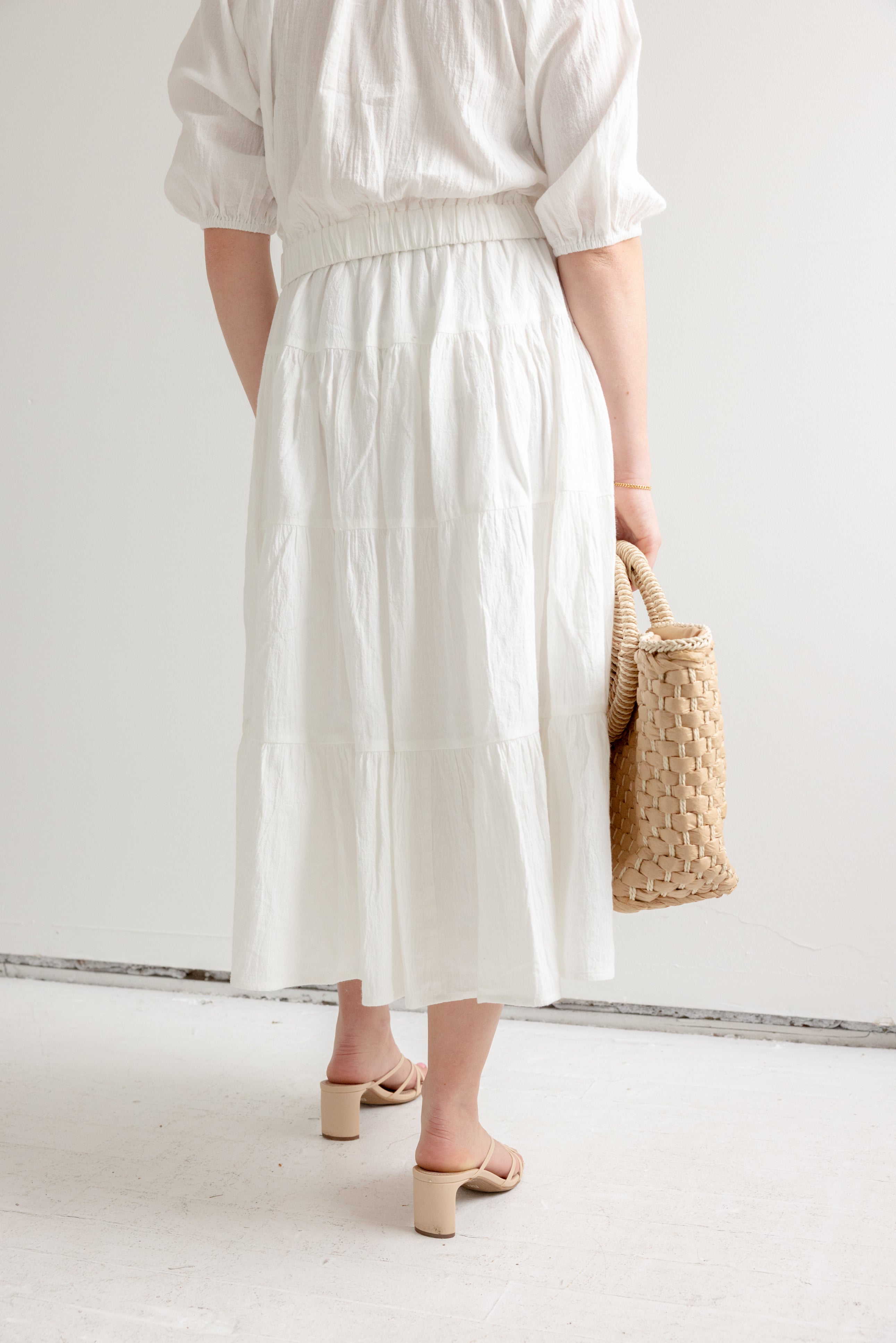 St. Tropez White Skirt - Women's Summer Beach Skirt | Perfect for Vacations, Resorts & Tropical Getaways