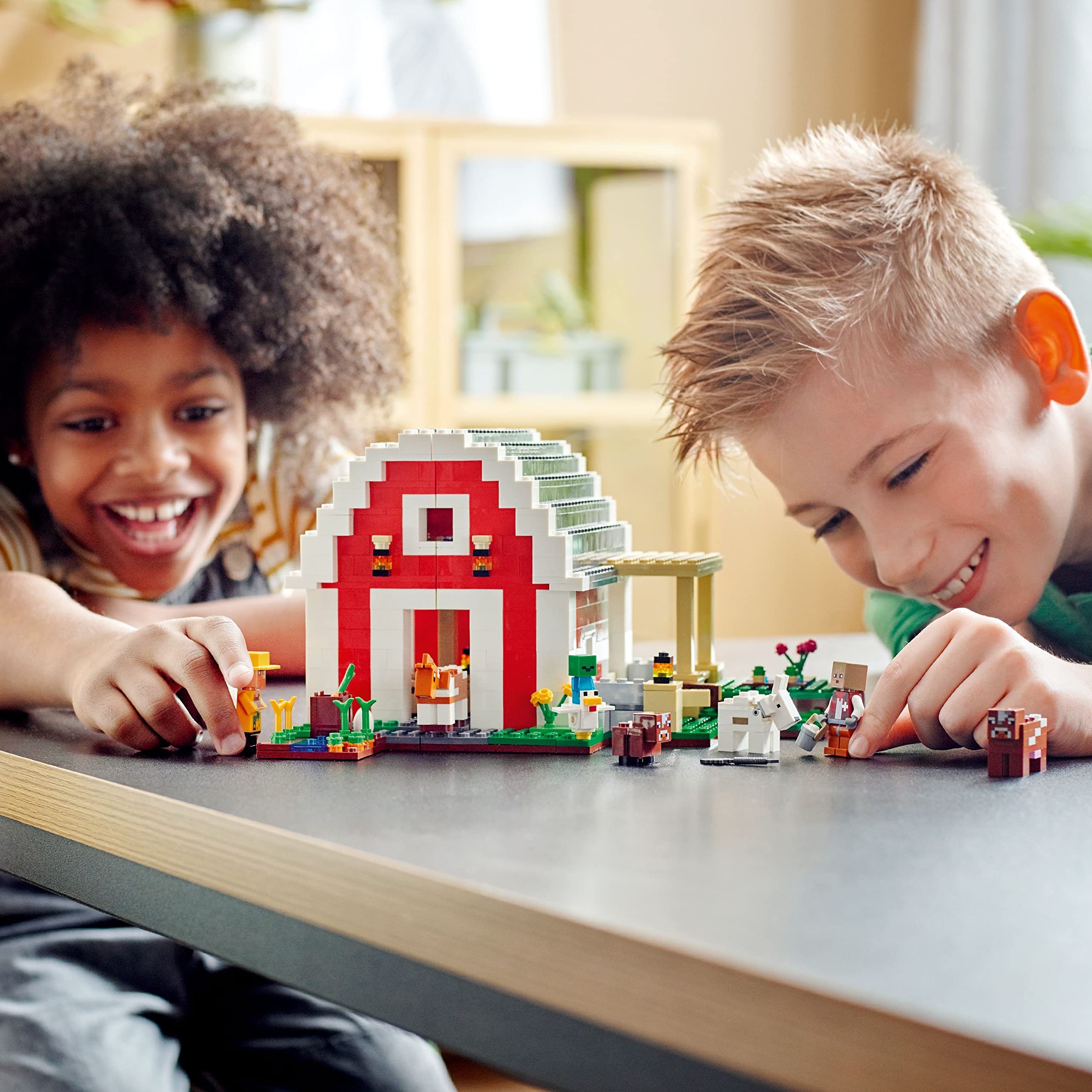 LEGO Minecraft The Red Barn 21187 Building Blocks Set - 799 Pieces Creative Construction Toy for Kids Ages 9+ | Perfect for Minecraft Fans, Birthday Gifts & STEM Learning Activities