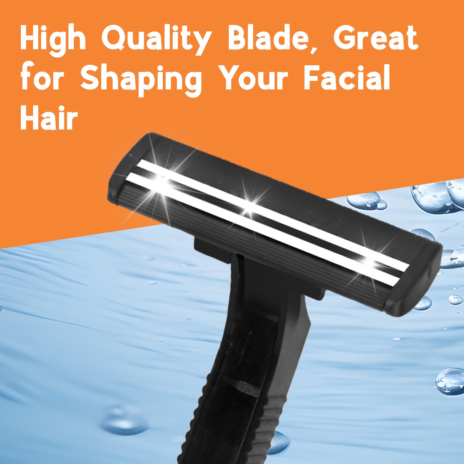 110 Pcs Twin Blade Disposable Razors for Men & Women - Bulk Black Razors with Safety Cap & Stainless Steel Blades - Perfect for Travel, Hotels, Gym, Camping, Emergency Kits & Charity Donations