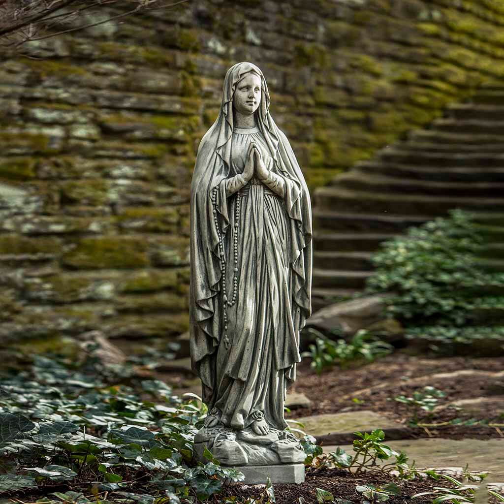 Campania International Large Classic Madonna Statue - Elegant Outdoor & Indoor Religious Decor for Garden, Church, or Home