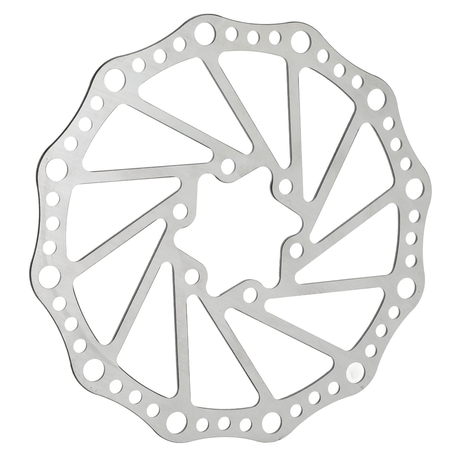 160mm Hollow Bike Rotor - Premium Polished Brake Rotor for Mountain Bikes | Enhanced Stopping Power for Trail & Downhill Riding