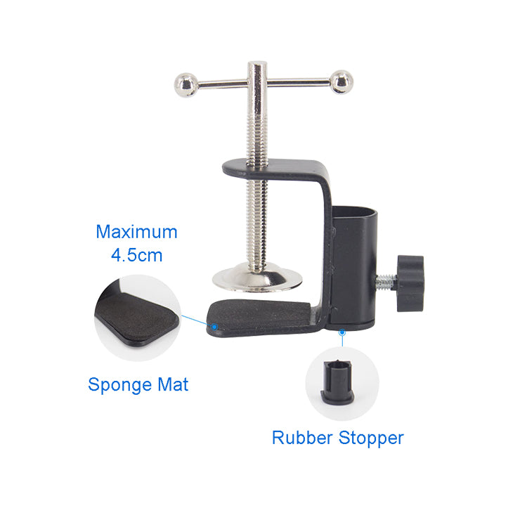 Adjustable Desktop Microphone Stand with Boom Arm - Professional Studio Mic Holder for Podcasting, Streaming & Voice Recording (Ideal for Home Office & Gaming Setup)