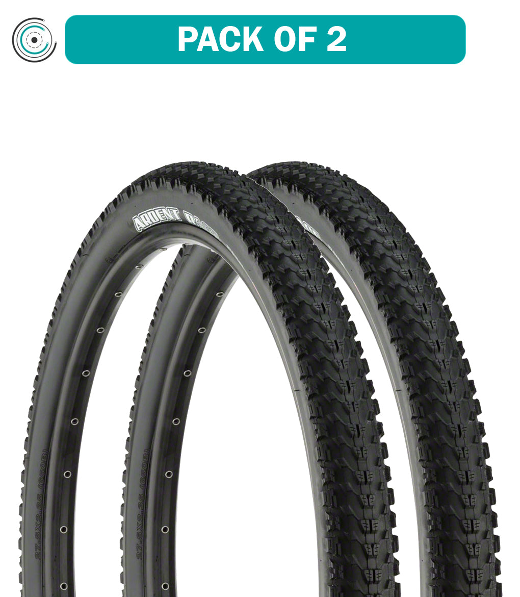 Maxxis Ardent Race 27.5 x 2.2 Wire Bead Bike Tires (2-Pack) - Black TB00328000 for Mountain Biking & Trail Riding