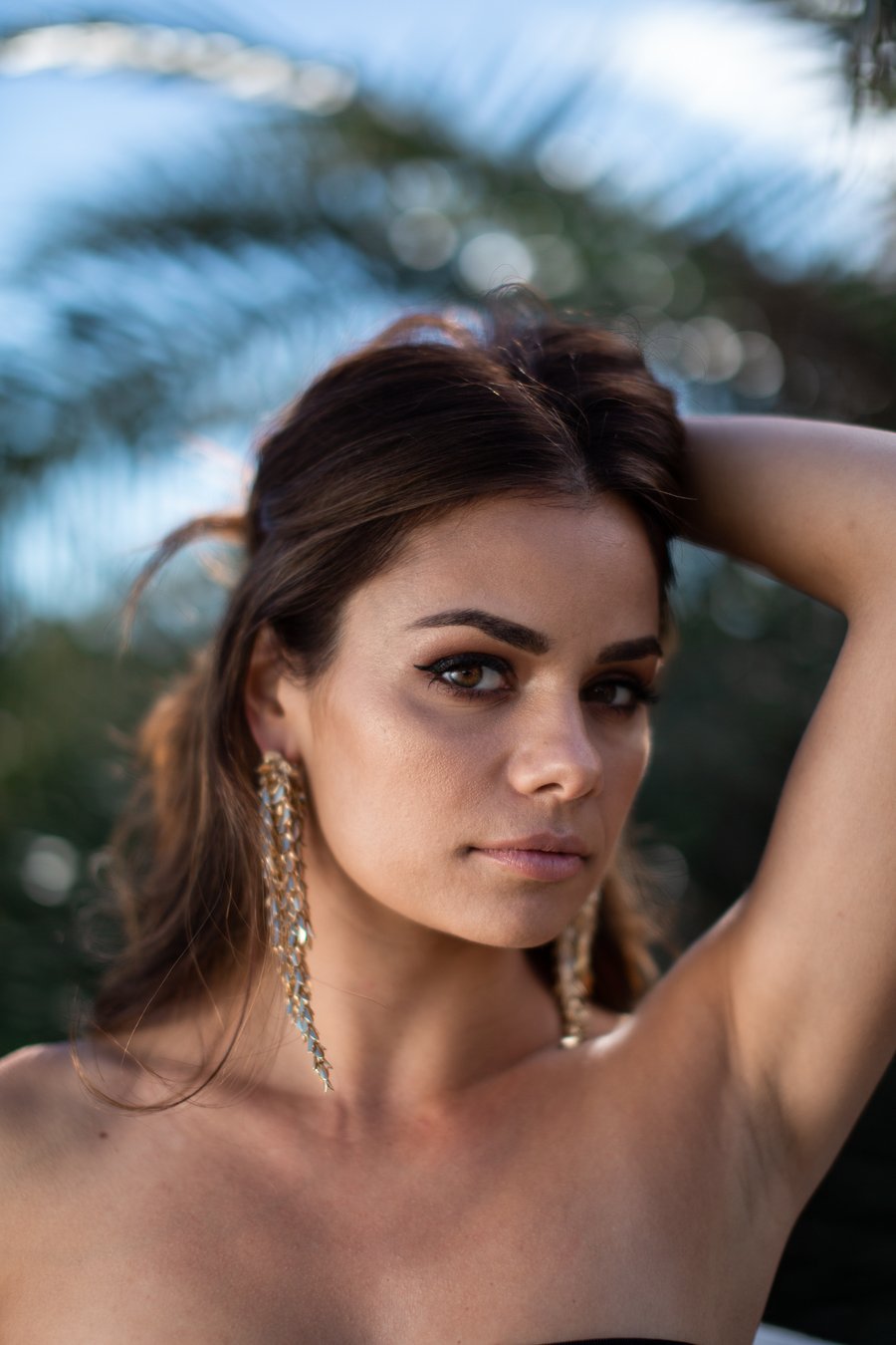 Aphrodite Earrings for Women - Elegant Gold Plated Dangle Earrings - Perfect for Parties, Weddings & Everyday Wear