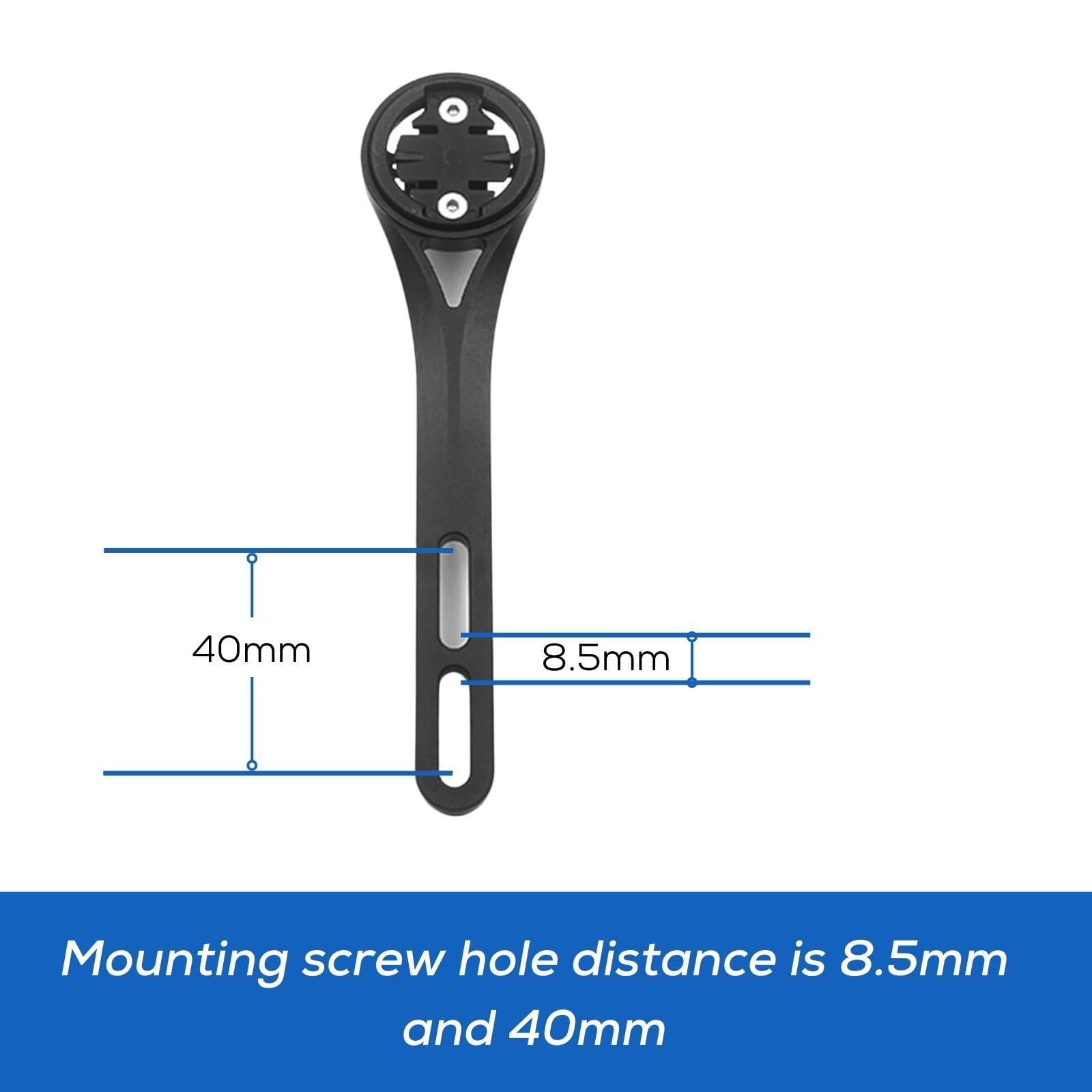 Corki Cycles Out Front Bike Computer Mount - Compatible with Garmin, Wahoo, Bryton & Cateye GPS - Secure Handlebar Attachment for Road & Mountain Biking