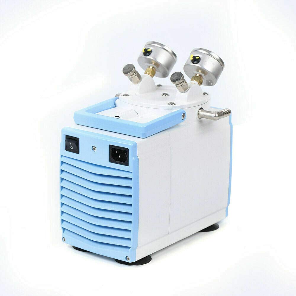 Oil Free Diaphragm Vacuum Pump 30L/min 110V 160W High Flow Adjustable Portable Vacuum Pressure Pump for Laboratories, Medical Equipment & Industrial Applications - 0.08Mpa Strong Suction Power