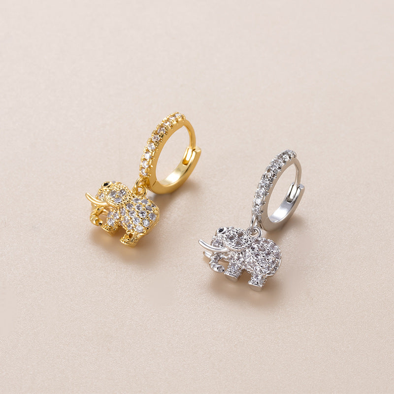 18K Gold Cartilage Huggie Earrings | Sparkly Ribbon Hoop Earrings for Women | HSPJ876 | Perfect for Parties, Weddings & Everyday Wear