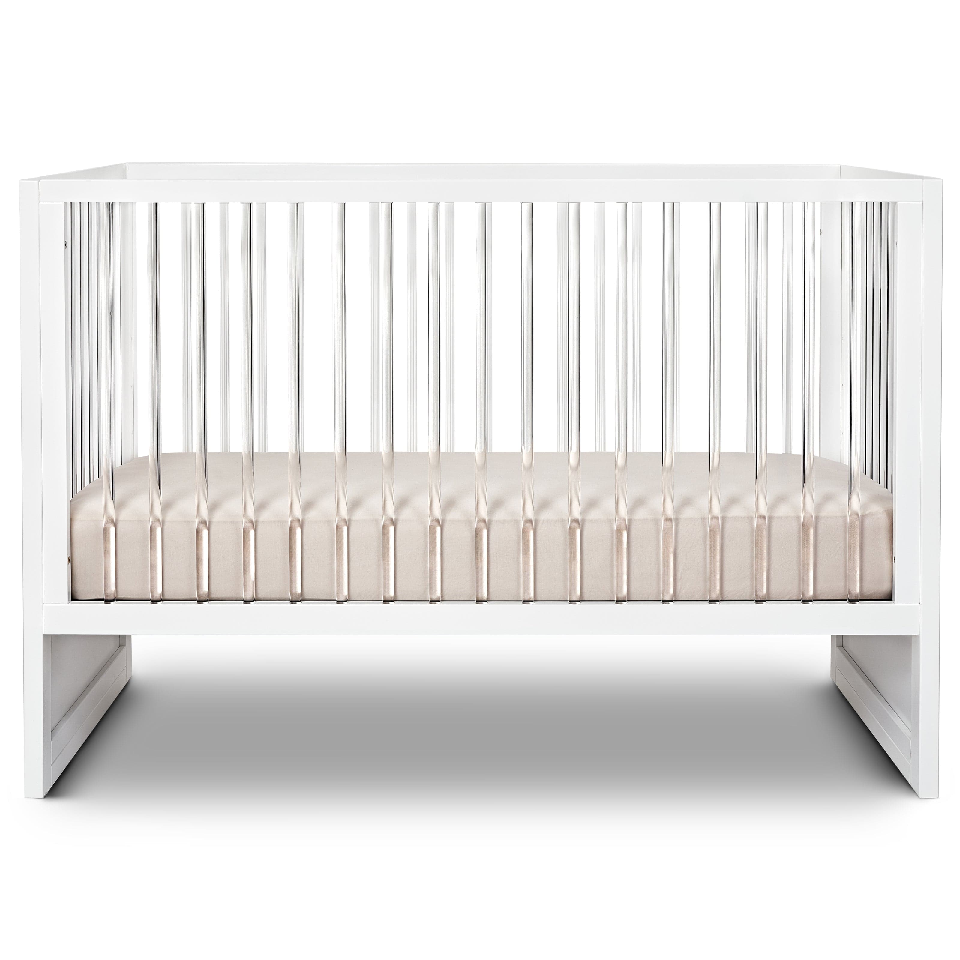 Hush Crib with Trundle - Gold Handle Baby Bed for Nursery, Toddler & Guest Room - Perfect for Small Spaces & Sleepovers