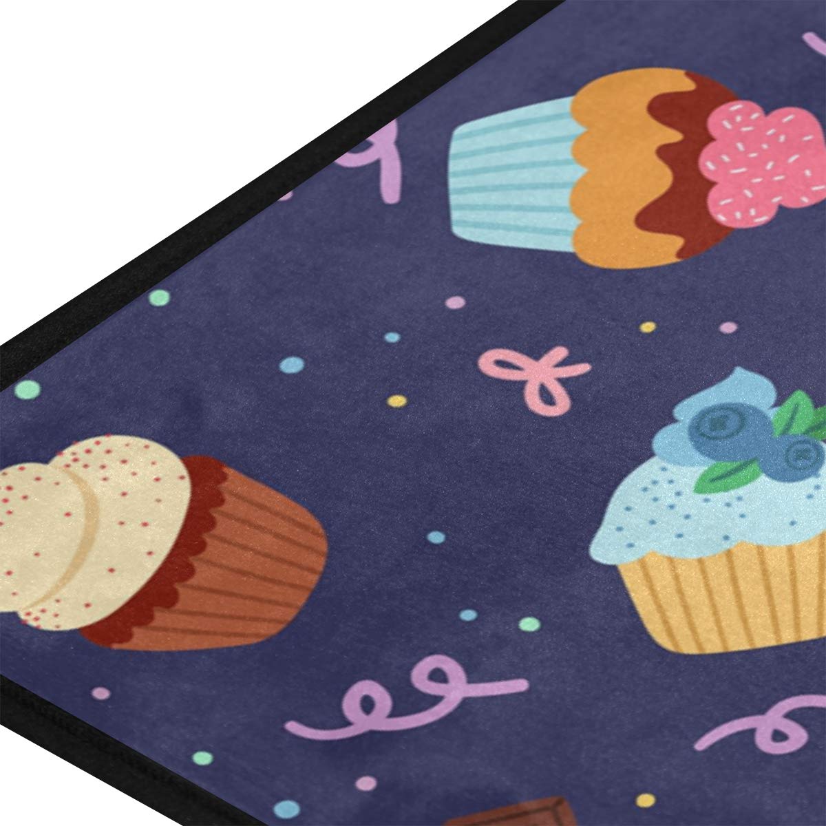 Susiyo Anti-Fatigue Kitchen Mat - Non-Slip Cupcake Design Floor Rug, Oil & Stain Resistant, Easy Clean for Indoor/Outdoor Use - Perfect for Kitchens, Bathrooms & Entryways