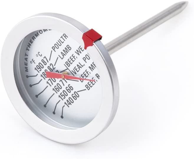 FOX RUN Digital Meat Thermometer 5671 - Instant Read Cooking Thermometer for Grilling, BBQ, Baking & Roasting - Perfect for Kitchen, Outdoor Cooking & Food Safety