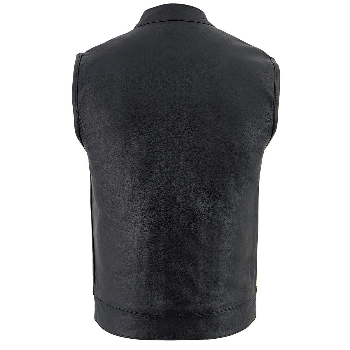 Premium Milwaukee Leather Men's Motorcycle Vest - Club Style Biker Jacket for Riders | Genuine Leather | Size Medium | Perfect for Cruising, Bike Rallies & Outdoor Adventures