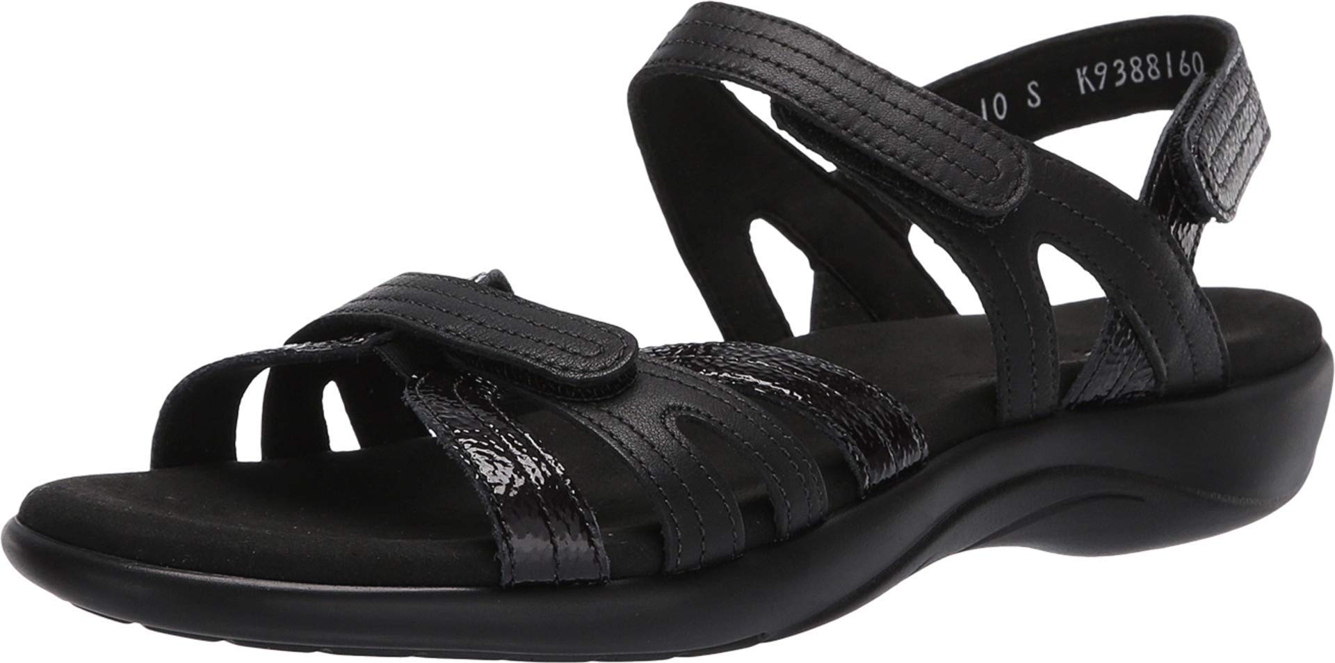 SAS Pier Genuine Leather Sandals for Women - Comfortable Padded Insole & Adjustable Hook-and-Loop Closure - Perfect for Beach, Vacation, and Summer Walking