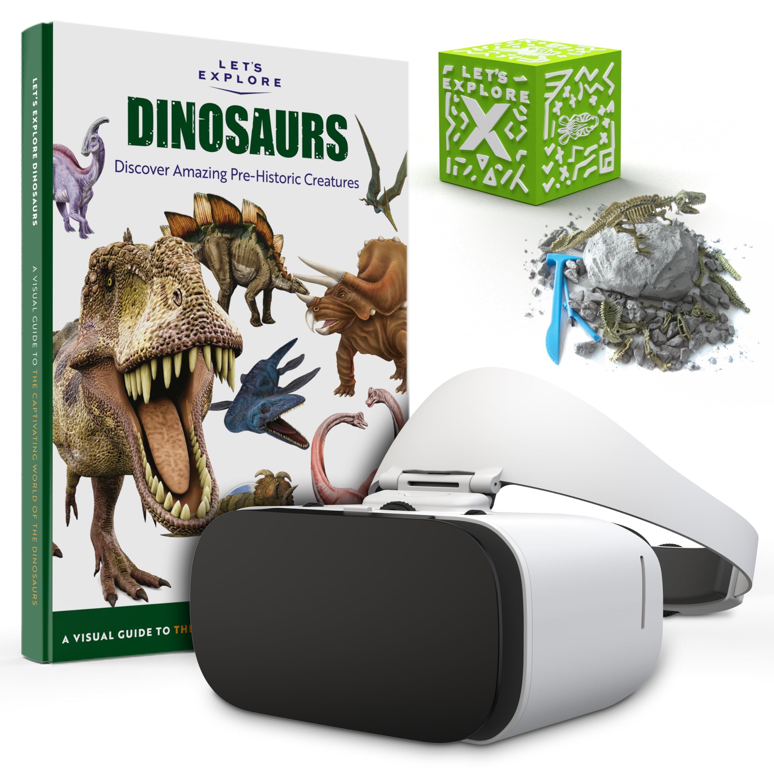 Kids VR Headset - STEM Educational Virtual Reality Gift Set for Boys & Girls | Family Friendly VR Adventure | Explore Wildlife & Science with Smartphone VR | Perfect for Birthday Gifts & STEM Learning Activities