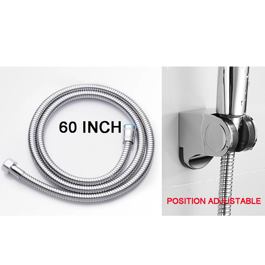 MISSMIN 4 Inch RV Thermostatic Shower Faucet Valve with Handheld Shower - Perfect for RV, Camper, Tiny Home & Mobile Living Spaces
