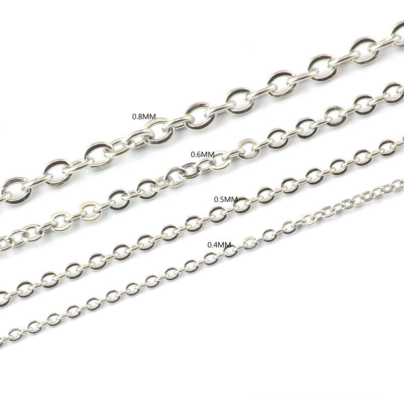Premium Stainless Steel O Chain Necklace for Women & Men - Durable Hypoallergenic Jewelry for Everyday Wear, Layering & Gifts