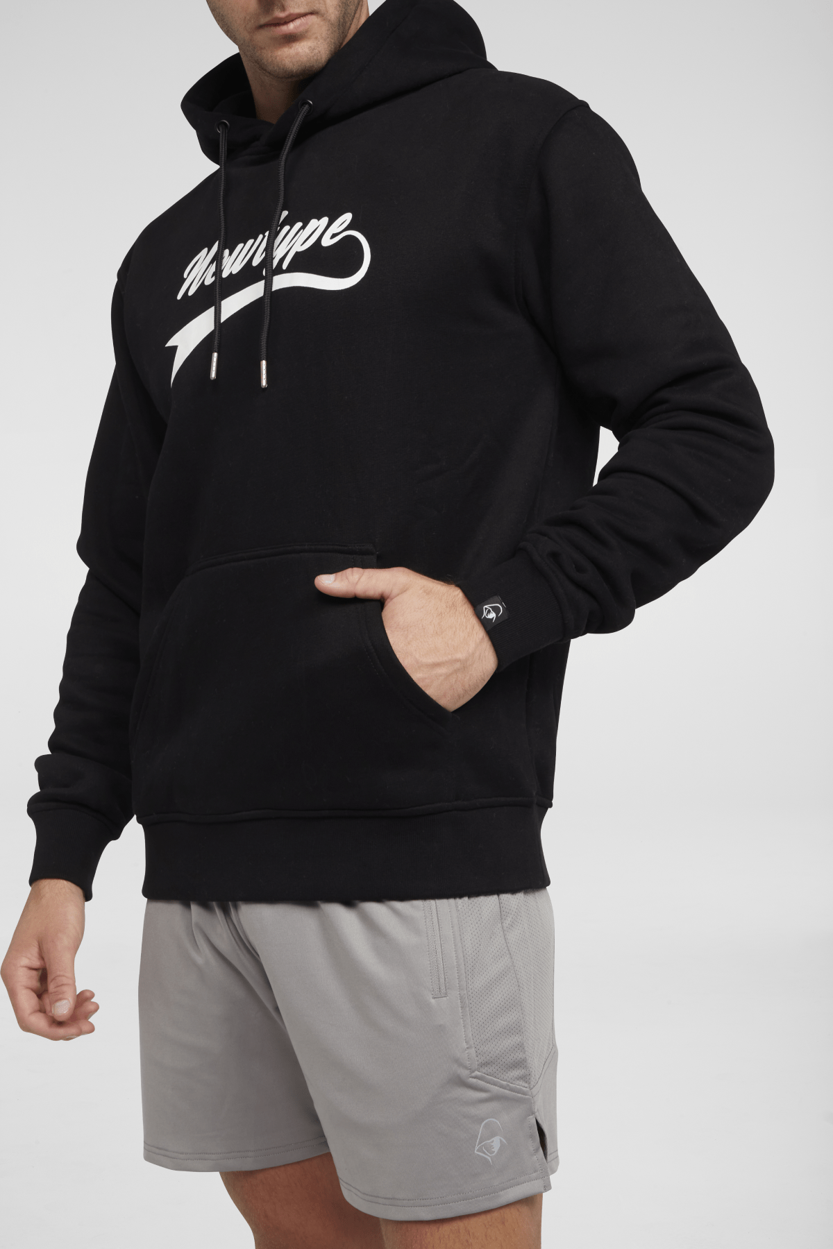 Dynamic Hooded Pullover Sweatshirt for Men & Women - Soft Fleece Lined Comfortable Zip Up Hoodie in Midnight Black - Perfect for Gym, Running, Outdoor Activities & Casual Wear