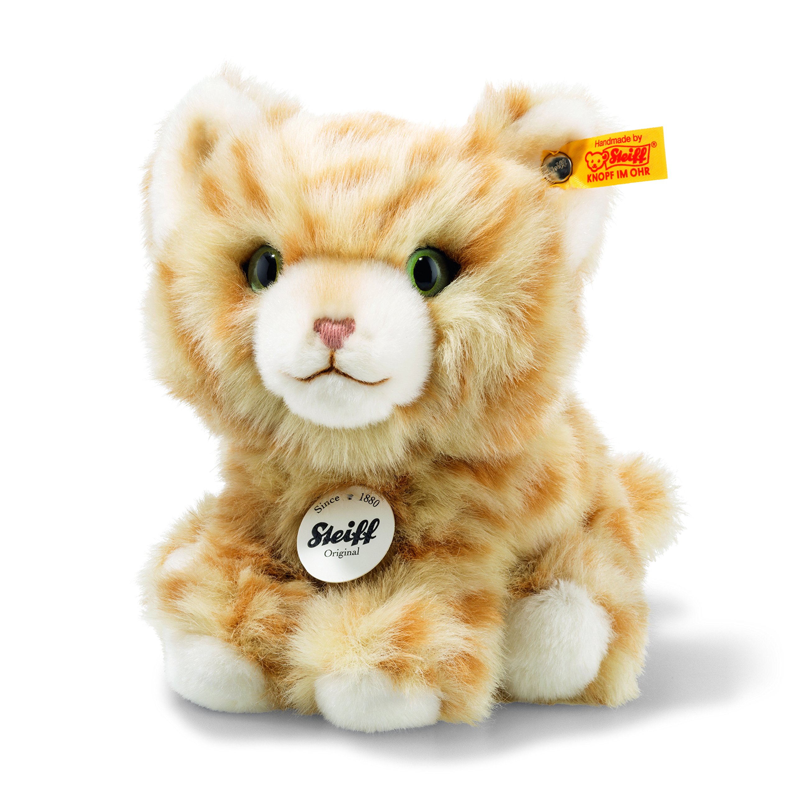 Steiff Carmen Cat Plush Toy - Soft Red Stuffed Animal for Kittens & Cats - Perfect for Playtime, Cuddling & Gifting