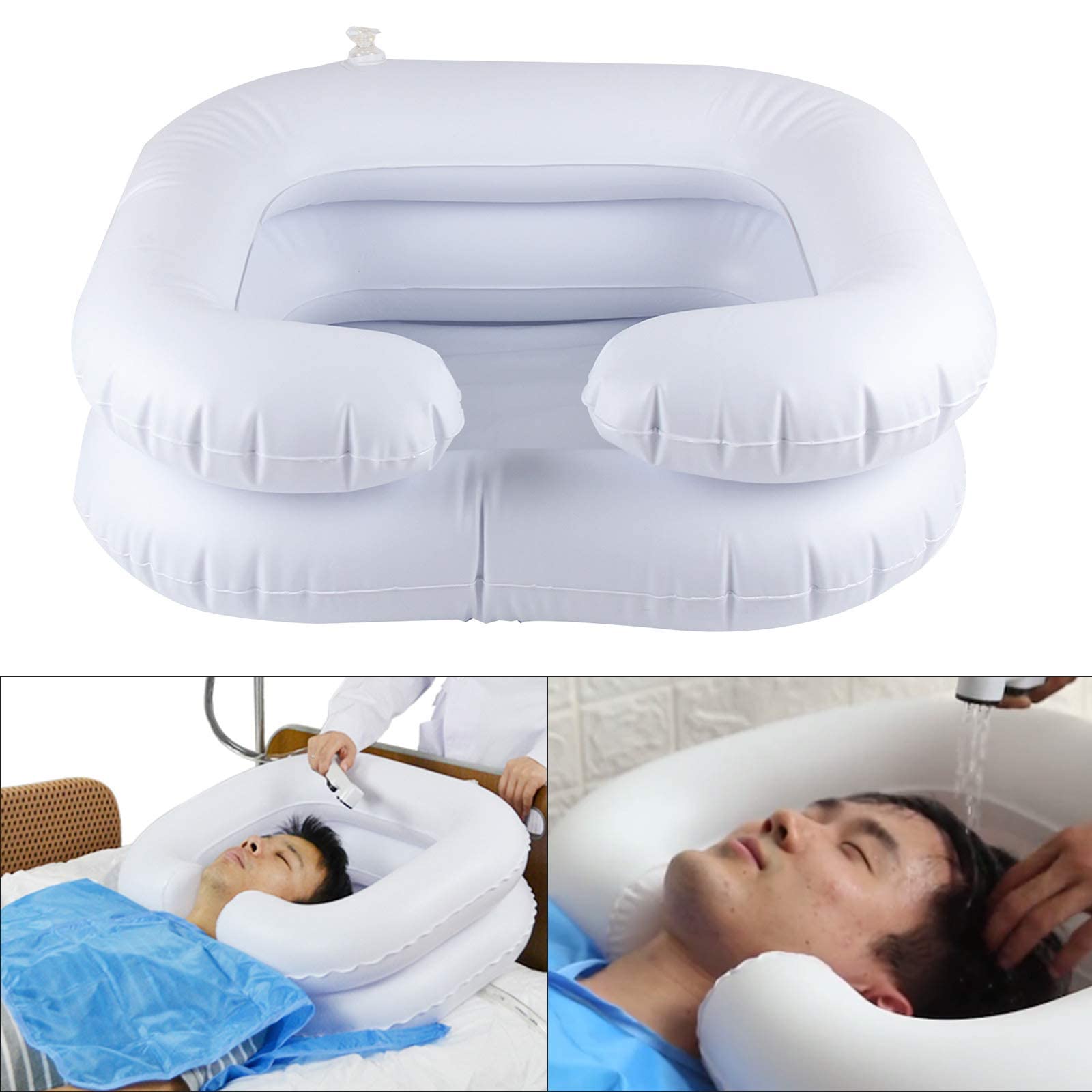Portable Inflatable Hair Washing Basin - Lightweight Travel Sink for Bedridden & Elderly Care, Home Salon, Camping & Hospital Use