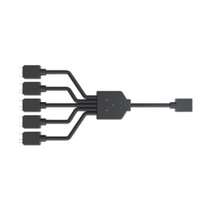 Cooler Master ARGB 1 to 5 Splitter Cable - MFX AWHN 1NNN5 R1 - for PC Case Lighting, Motherboard Sync & Custom RGB Builds