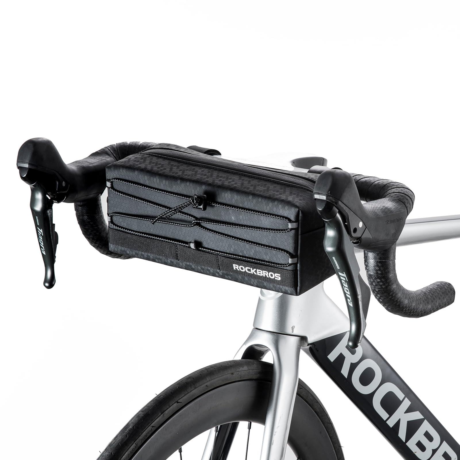 ROCKBROS Waterproof Bike Handlebar Bag - Front Frame Storage with Adjustable Shoulder Strap | Cycling Accessories for Commuting, Mountain Biking & Outdoor Adventures