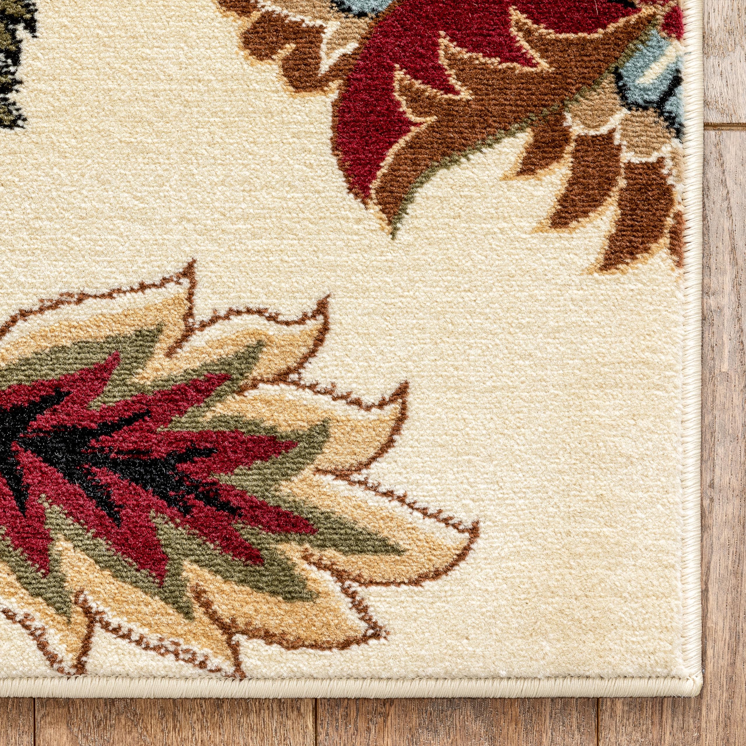 Well Woven Barclay Collection Ashley Oriental Ivory 8x10 Area Rug - Soft Modern Boho Rug for Living Room, Bedroom, Dining Room - Perfect for Home Decor, Apartment & Office Spaces