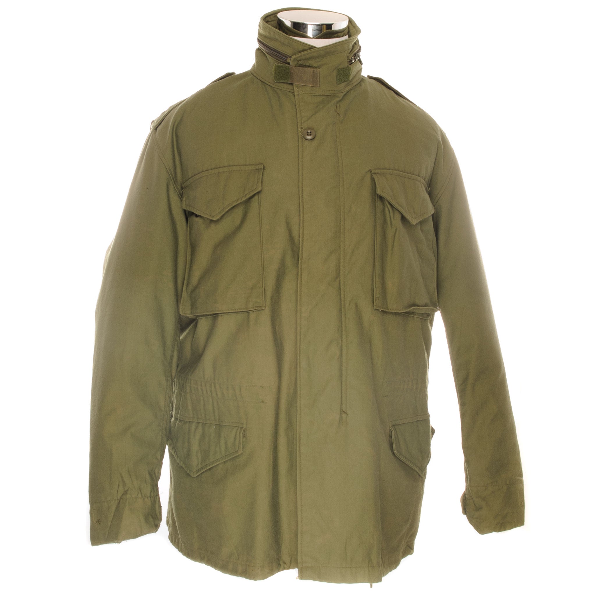 Vintage US Army M-1965 M65 Field Jacket with Removable Liner - 1991 Deadstock, Size Large Regular - Military Outerwear for Outdoor Adventures, Camping, and Urban Fashion