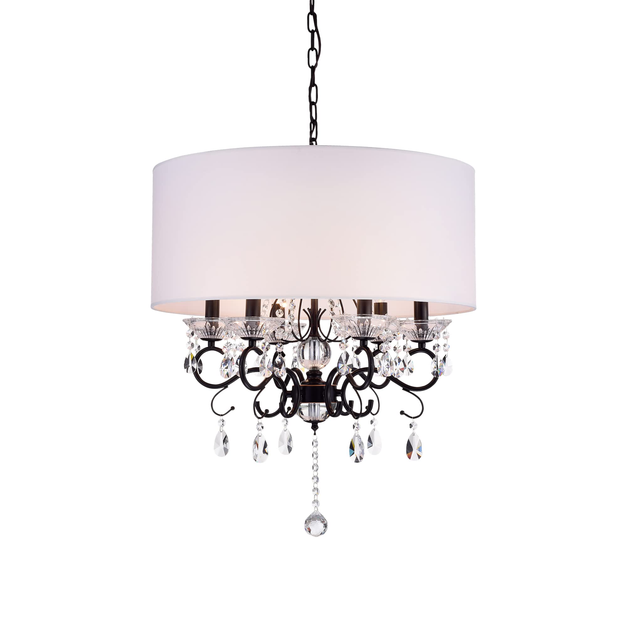 Tiffany RL9270ORB 22-Inch Espresso Bronze Chandelier - Elegant Lighting Fixture for Dining Room, Living Room, or Bedroom Ceiling Decor