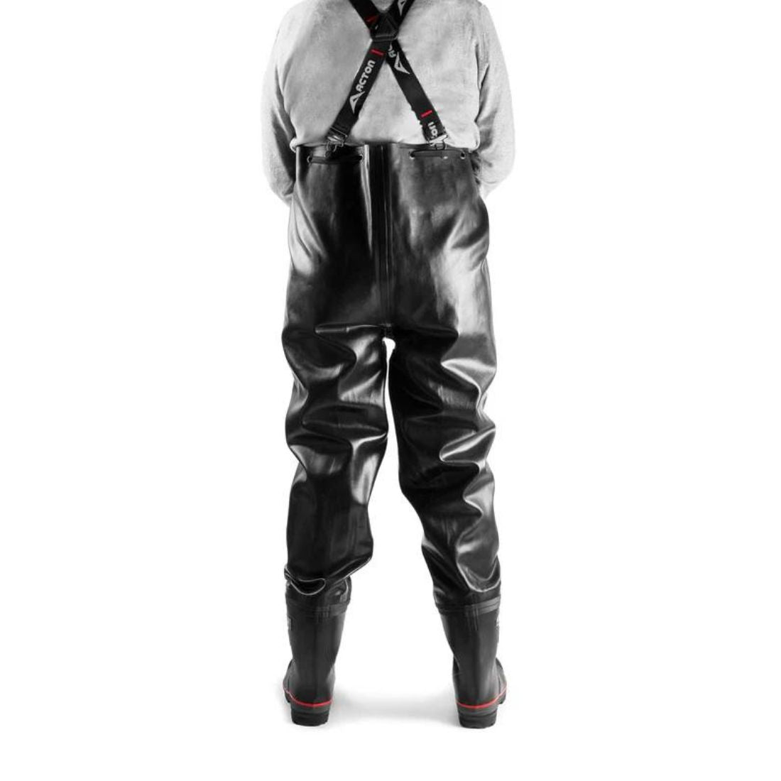 Protecto 2.0 Waterproof Natural Rubber Chest Wader Work Boots for Men - Size 11 (Model 4287B) - Ideal for Fishing, Hunting, and Outdoor Work in Wet Conditions