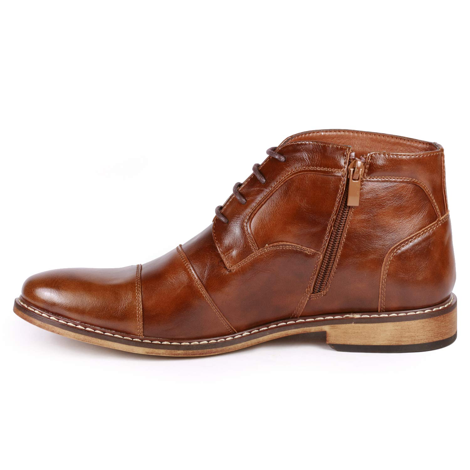 Metrocharm MC147 Men's Cap Toe Oxford Dress Shoes - Formal & Casual Ankle Boots for Business, Office & Wedding Occasions