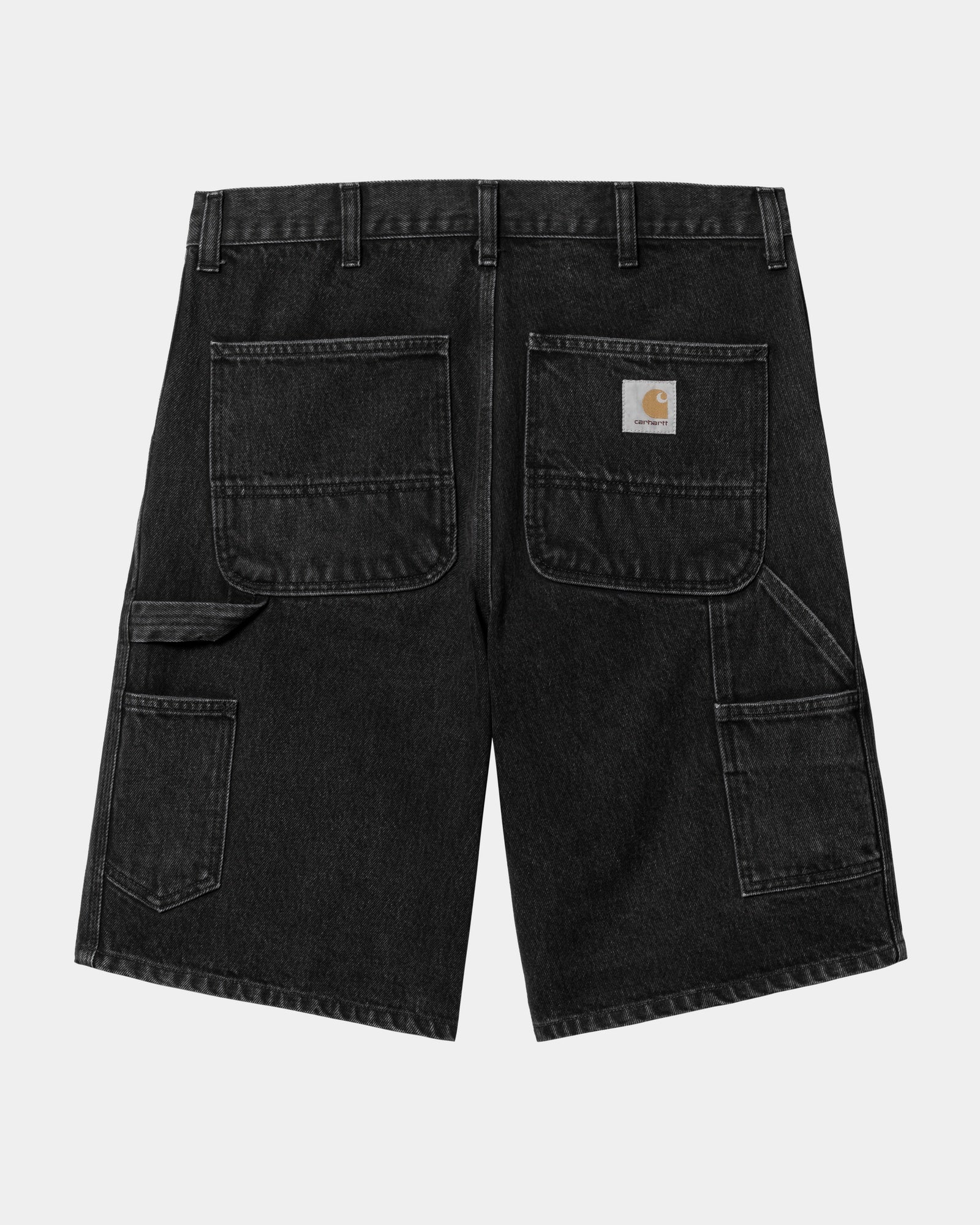 Single Knee Short Denim Pants | Black Stone Washed Jeans for Men & Women - Perfect for Casual Wear, Street Style & Summer Outfits
