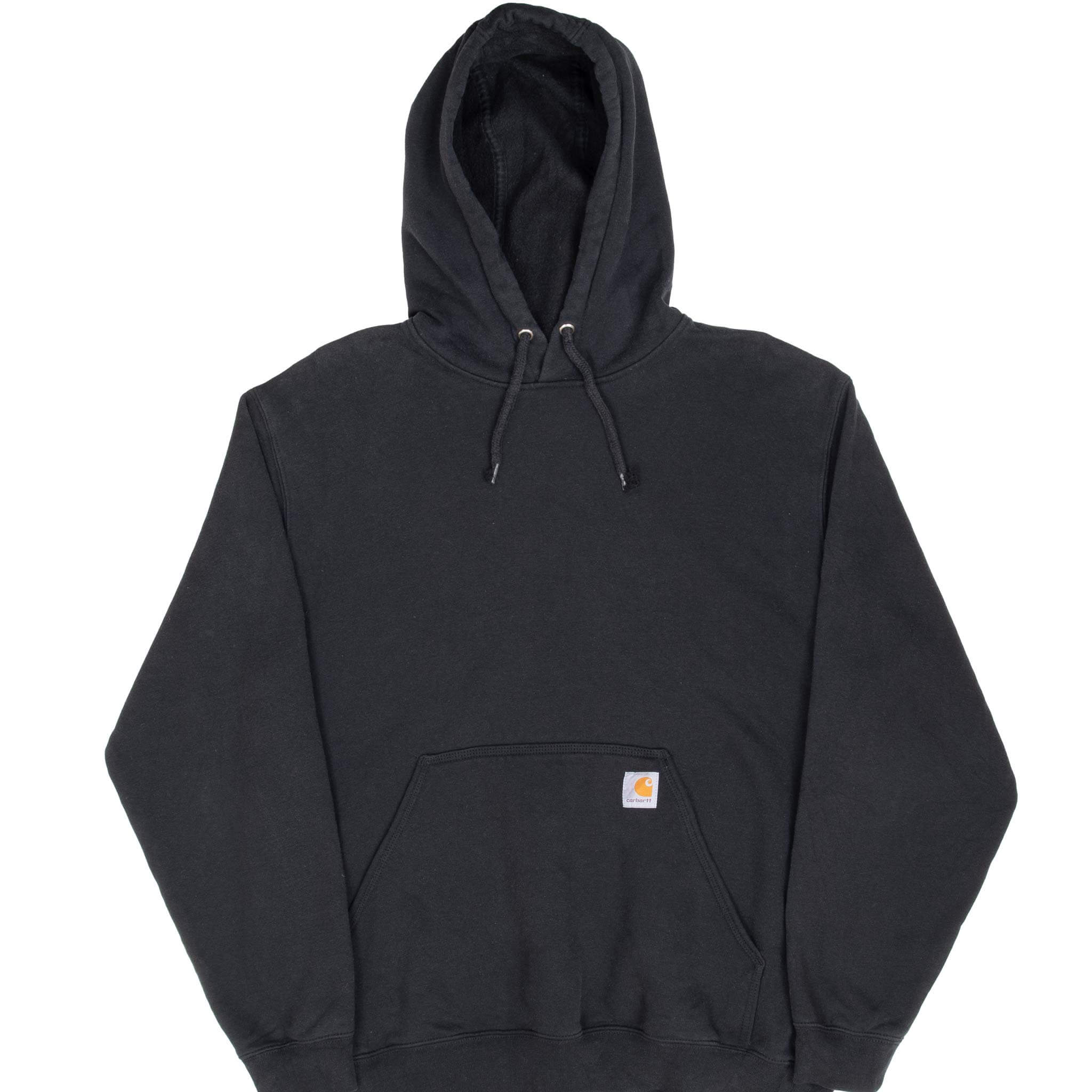 Vintage Carhartt Classic Black Hoodie Sweatshirt for Men - Large Size | Cozy & Durable Pullover for Outdoor Work, Casual Wear & Street Style