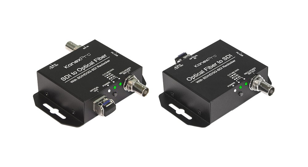 Kanex Pro Fiber Optic Extender Set (SDI-EXTFIBERPRO) - 4K HDMI Over Fiber Optic Cable - Professional SDI Video Extender for Home Theater, Studio & Live Events