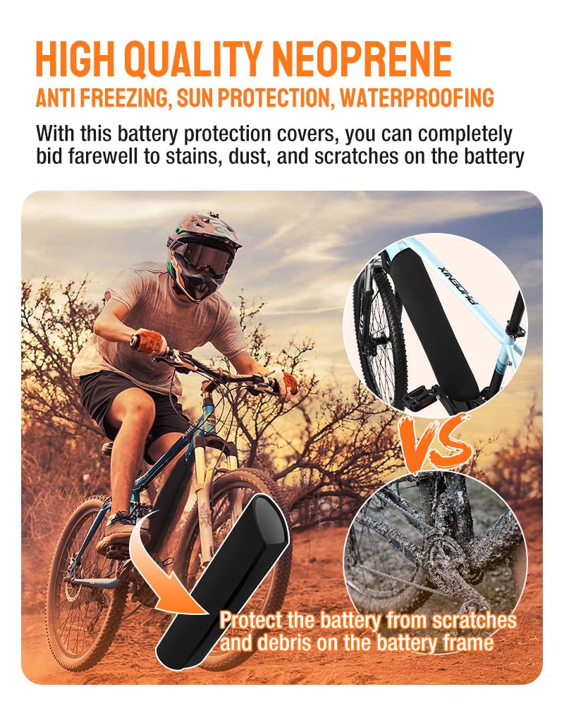 Waterproof Electric Bike Cover for Seat, Handlebars, Battery & Frame - All-Weather Protection for Commuting, Storage & Outdoor Use