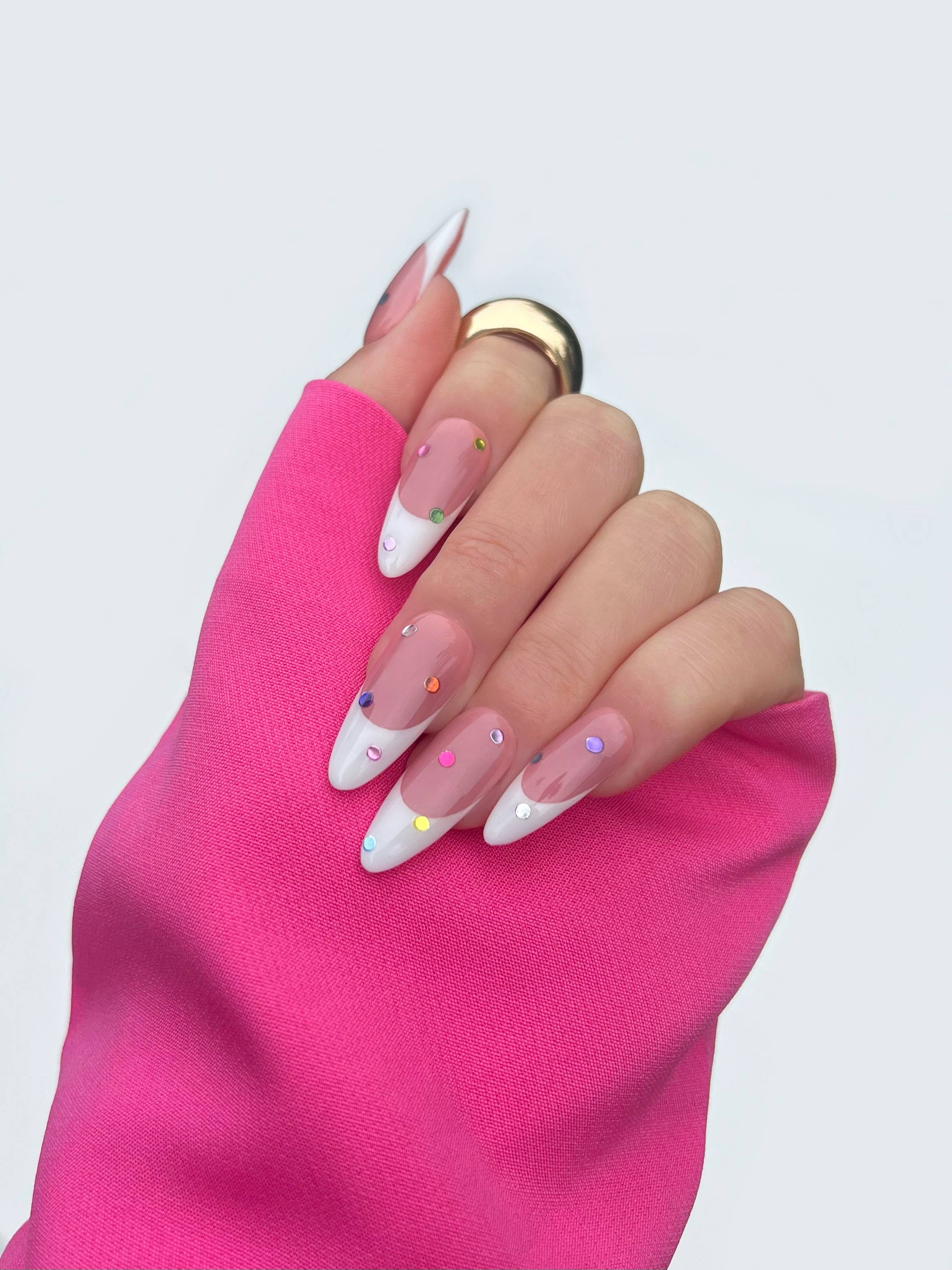 Premium Nail Art Stickers with Rhinestones & Gems | DIY Manicure Decals for Women | Perfect for Parties, Weddings & Special Occasions