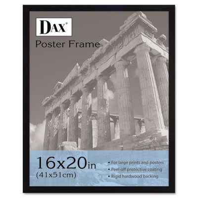 Premium 16x20 Flat Face Wood Poster Frame with Clear Plastic Window - Black Border (5 Pack) - Perfect for Art Prints, Photos, Certificates & Home Decor