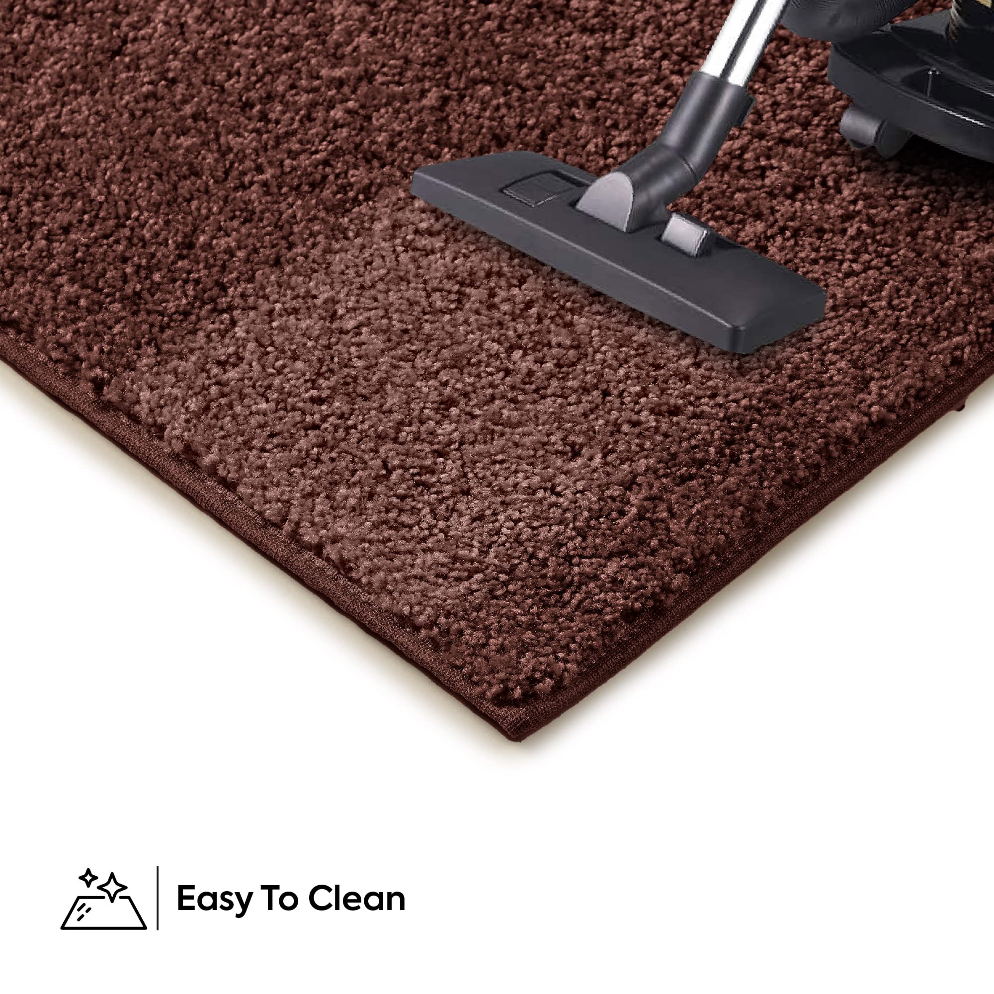 Premium Chocolate Brown Indoor/Outdoor Runner Rug 2' x 12' - Commercial Grade, Pet & Kid Friendly, Stain Resistant - Perfect for Living Room, Hallway, Wedding Aisle, Event Decor - Made in USA