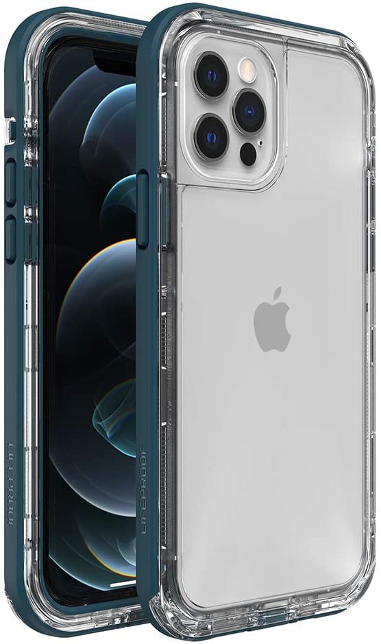 LifeProof Next Series Waterproof Case for iPhone 12 & iPhone 12 Pro - Slim Protective Cover with Drop Protection | Perfect for Outdoor Activities, Swimming & Extreme Sports (Clear Lake Color)
