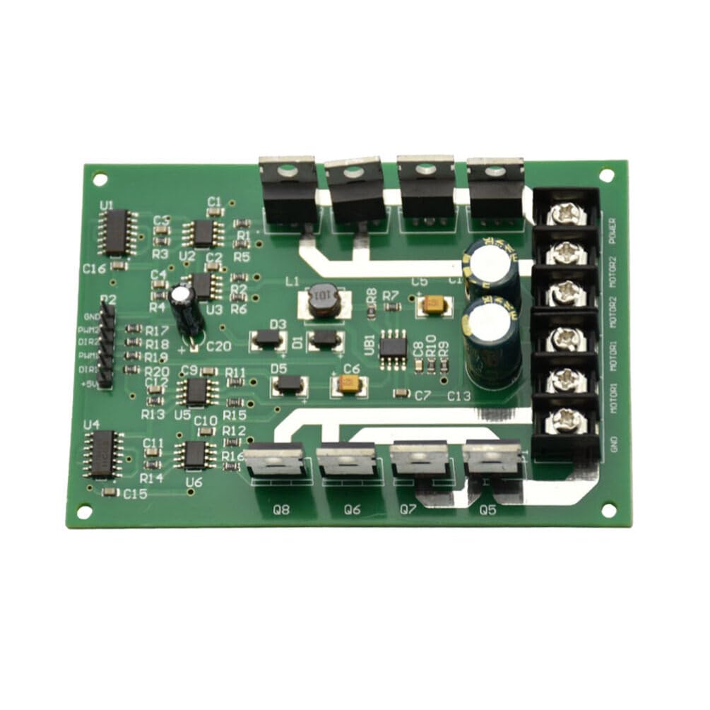 High Current H-Bridge Motor Driver Circuit - Trolley Cart Motor Brake with Hi-Fi Chip for DIY Robotics, Electric Vehicles, and Industrial Automation