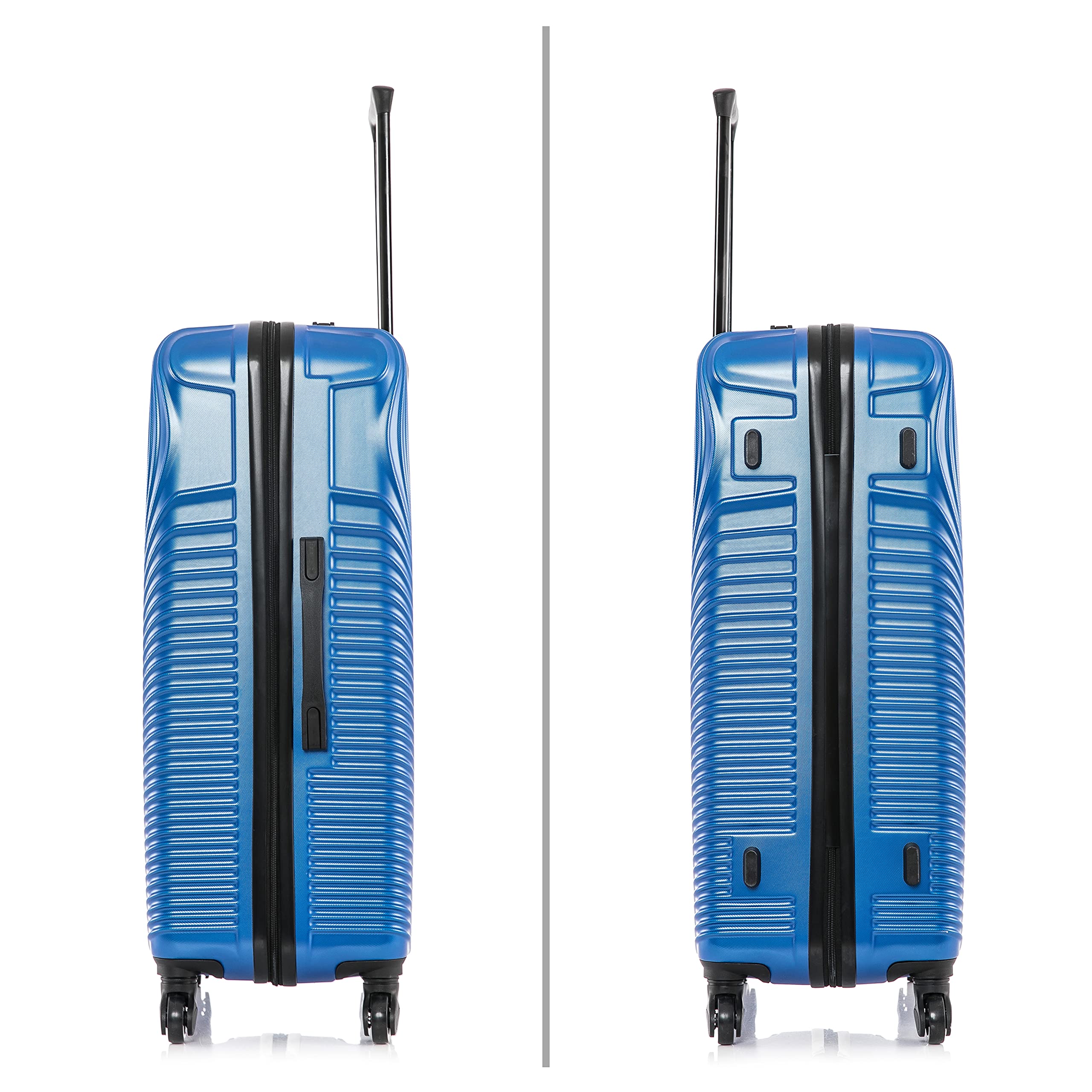 DUKAP INCEPTION 3-Piece Hardshell Luggage Set with Spinner Wheels - 20in, 24in, 28in Lightweight Durable Suitcases with Trolley Handle - Perfect for Air Travel, Business Trips & Family Vacations - Blue