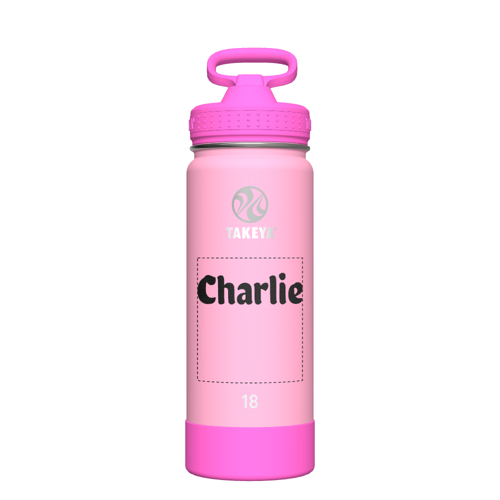 Glow in The Dark Water Bottle with Straw Lid for Kids - Customizable Name - Perfect for School, Sports & Outdoor Activities