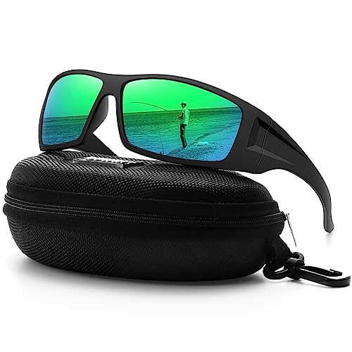 Matte Black Frame/Green Mirror Lens