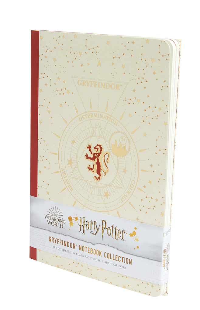 Harry Potter Gryffindor Constellation Notebook Set of 3 - Lined Journal for Writing, School & Office Use - Perfect Gift for Fans & Collectors
