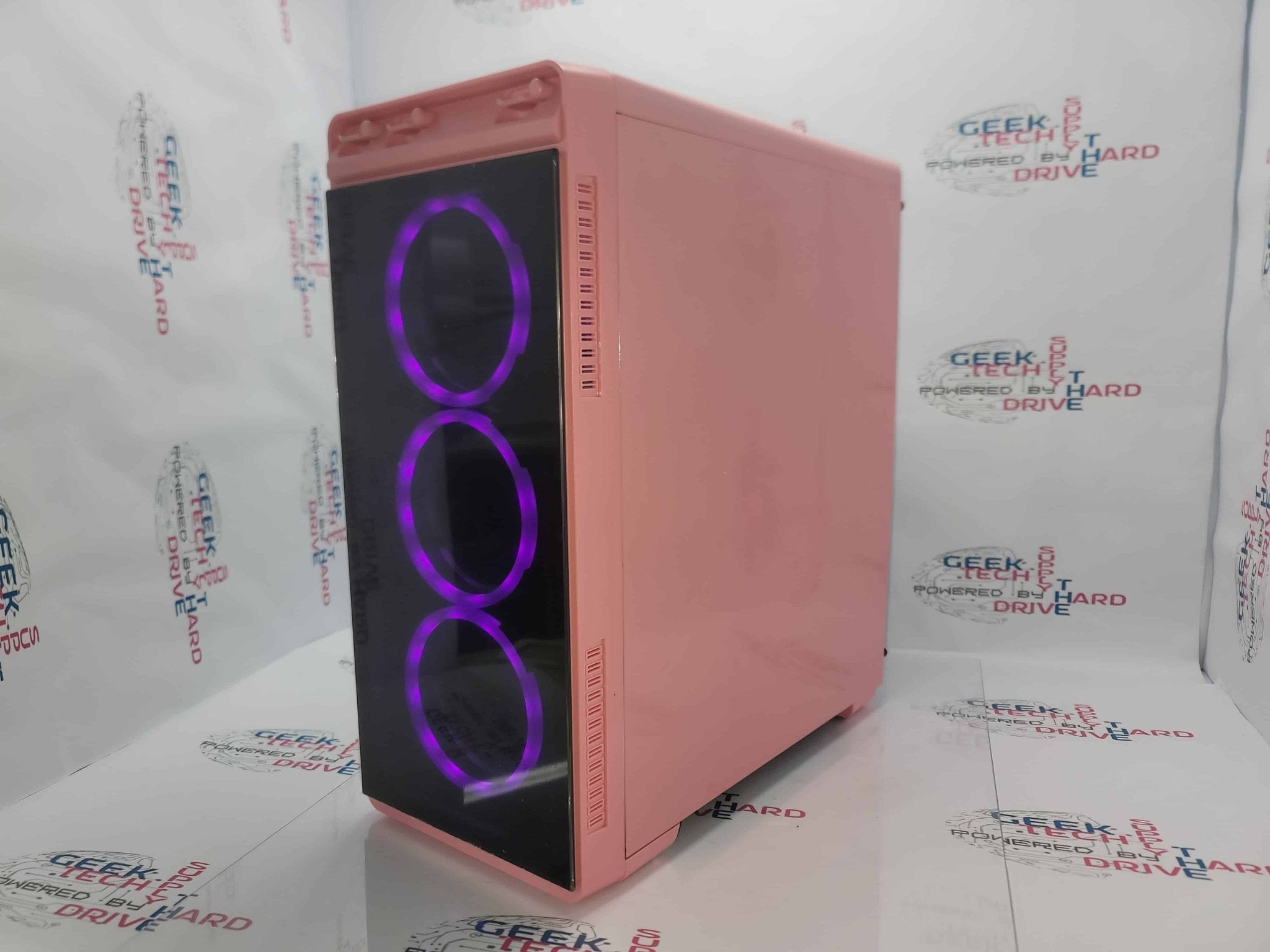 Pinnacle Gaming PC Desktop Computer - Intel Core i5, 500GB/1TB/2TB SSD, NVIDIA GTX/RTX Graphics, WiFi, Aura Pink H6 Case - Perfect for Esports, Streaming & High-Performance Gaming