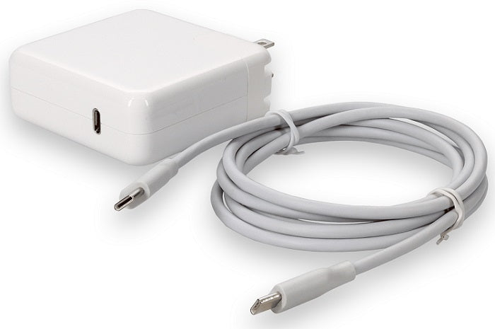 Original Title: AddOn Apple MRW22LL/A Compatible 60W USB C Laptop Power Adapter and Cable   Optimized Title: **Apple MRW22LL/A Compatible 60W USB-C Laptop Charger with Cable - Fast Charging for MacBook Pro/Air, iPad, iPhone - Perfect for Home, Office & Travel**