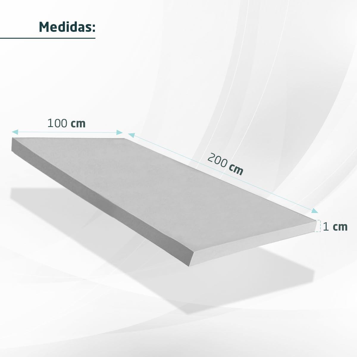 HOMEDI 5-Pack High-Density Polyurethane Foam Rubber Sheet (100x200x1cm) - HR Foam for Upholstery, Sofas, Mattresses & Cushion Filling - Gray - Perfect for DIY Furniture, Home Decor & Craft Projects